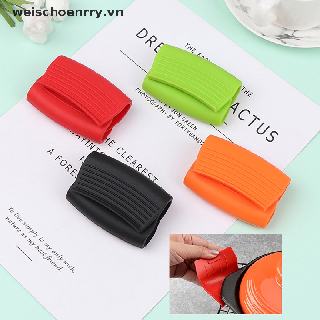 WW Grip Silicone pot Holder Sleeve Pot Glove Pan Handle Cover Grip Kitchen Tools WW