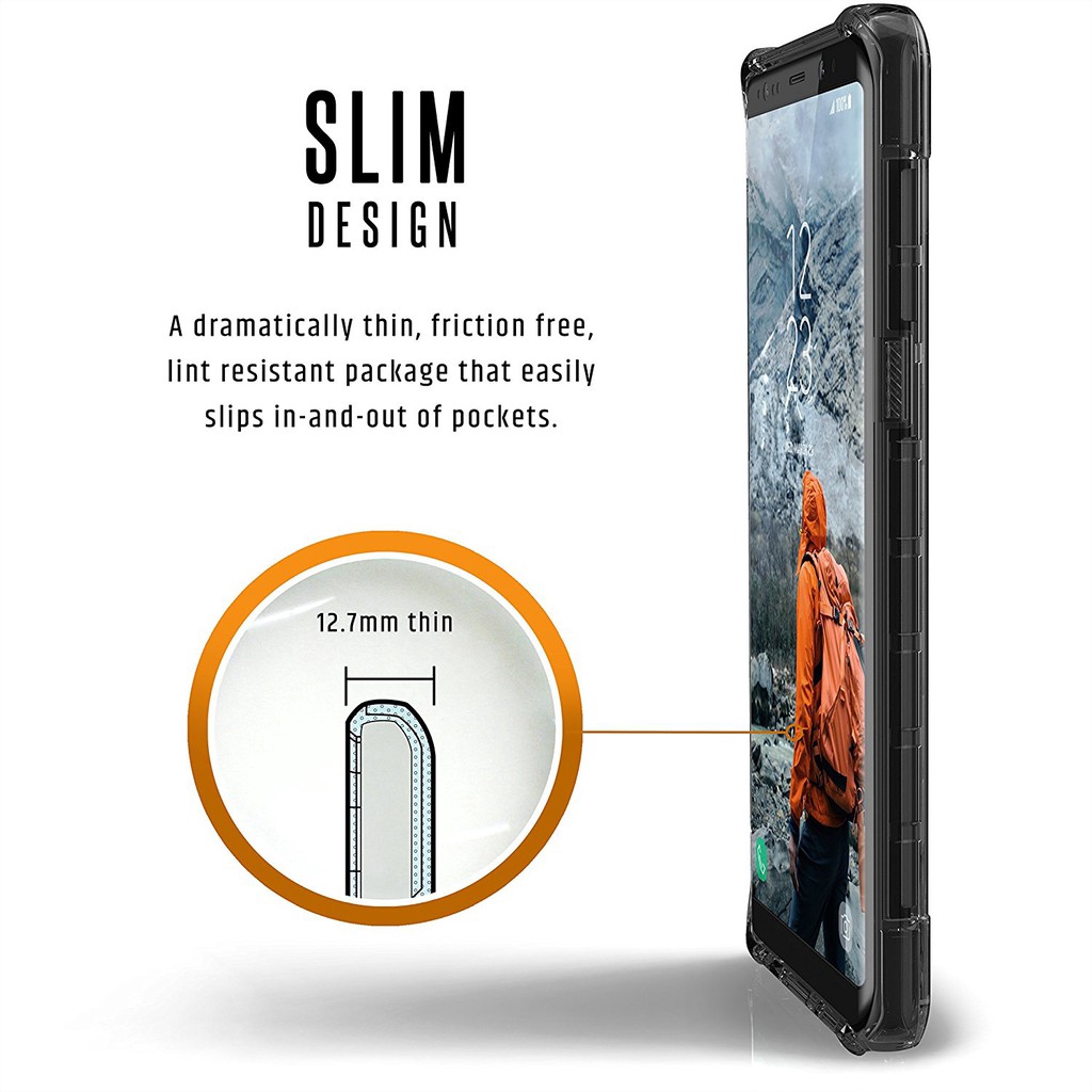 UAG Ốp Điện Thoại Trong Suốt Pha Lê Băng Giá Cho Samsung Galaxy Note8 Note9