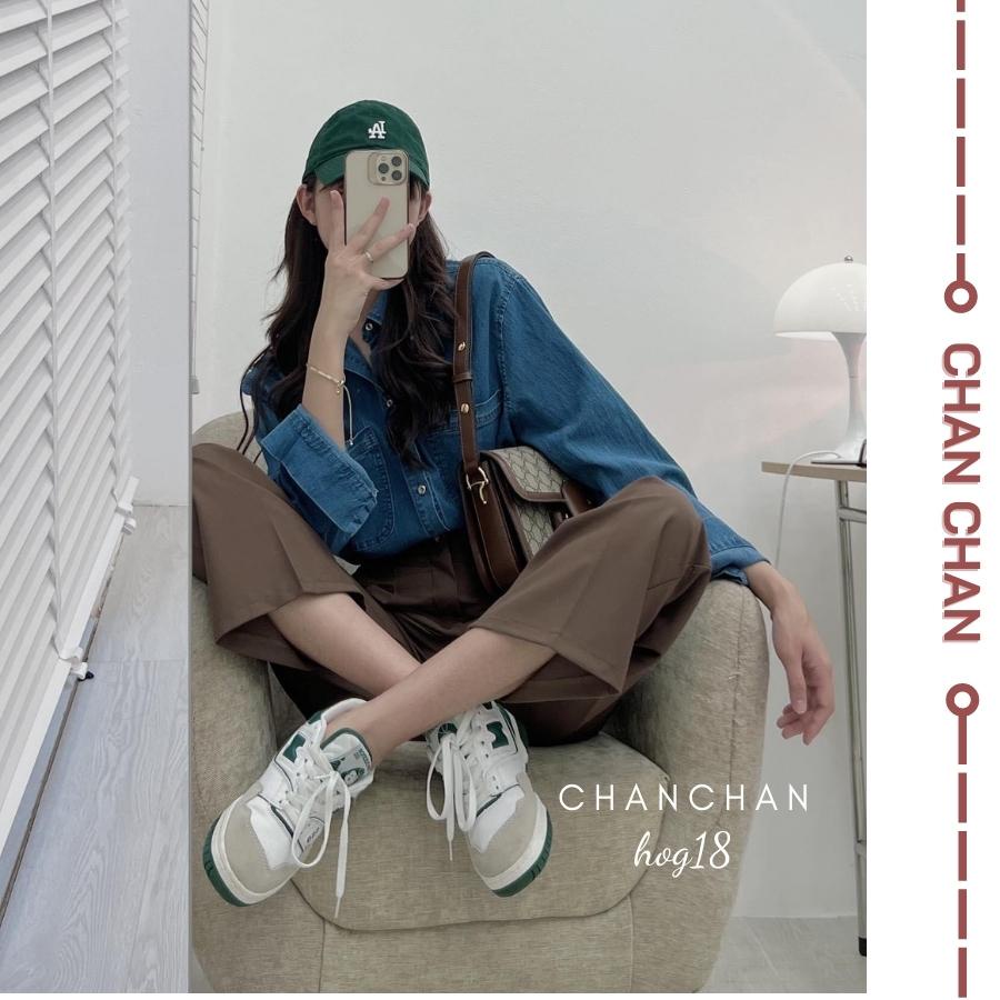 Áo Khoác Nữ Jean UNISEX Form Rộng Nam Nữ Màu Xanh- Áo khoác bò nữ form rộng suông