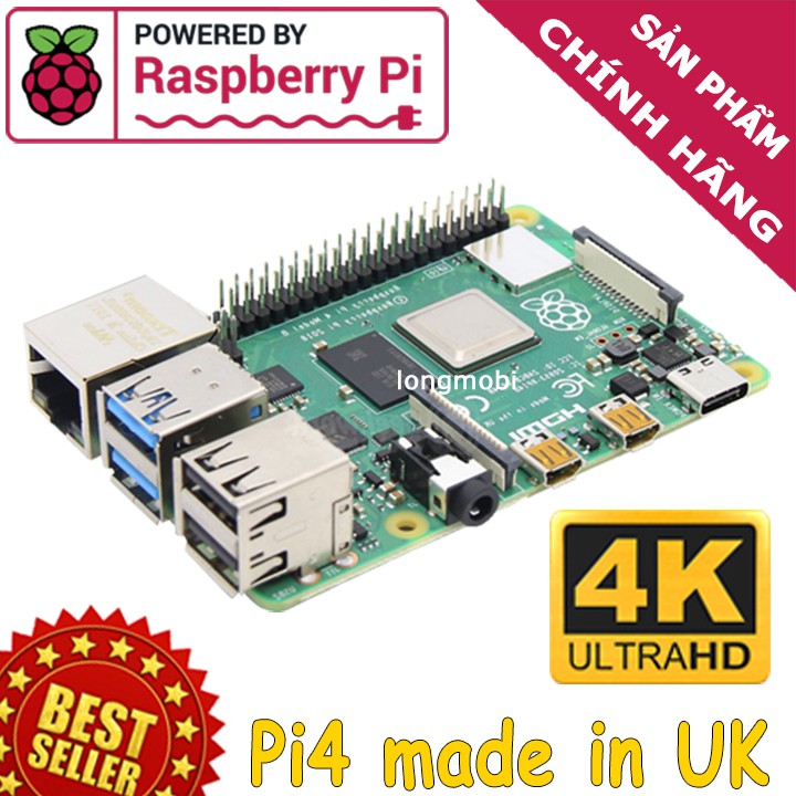 Raspberry Pi 4 Model B 2GB DDR4 | Made in the UK | Model 2020