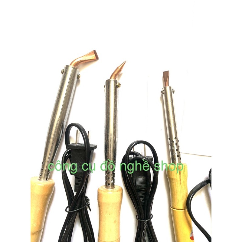 Mỏ hàn chì mũi nhọn thẳng,mũi dẹp cong