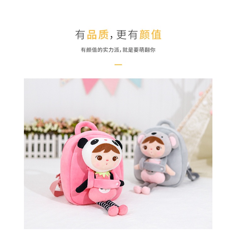 ⚡Hết Hàng Sẵn Sàng⚡ Ba Lô Đi Học Hình Gấu Trúc Nhồi Bông Dễ Thương Cho Bé Mẫu Giáo 121