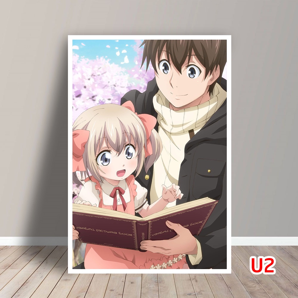 Tấm Postcard Cao Cấp Anime Uchi no Ko No Tame Naraba