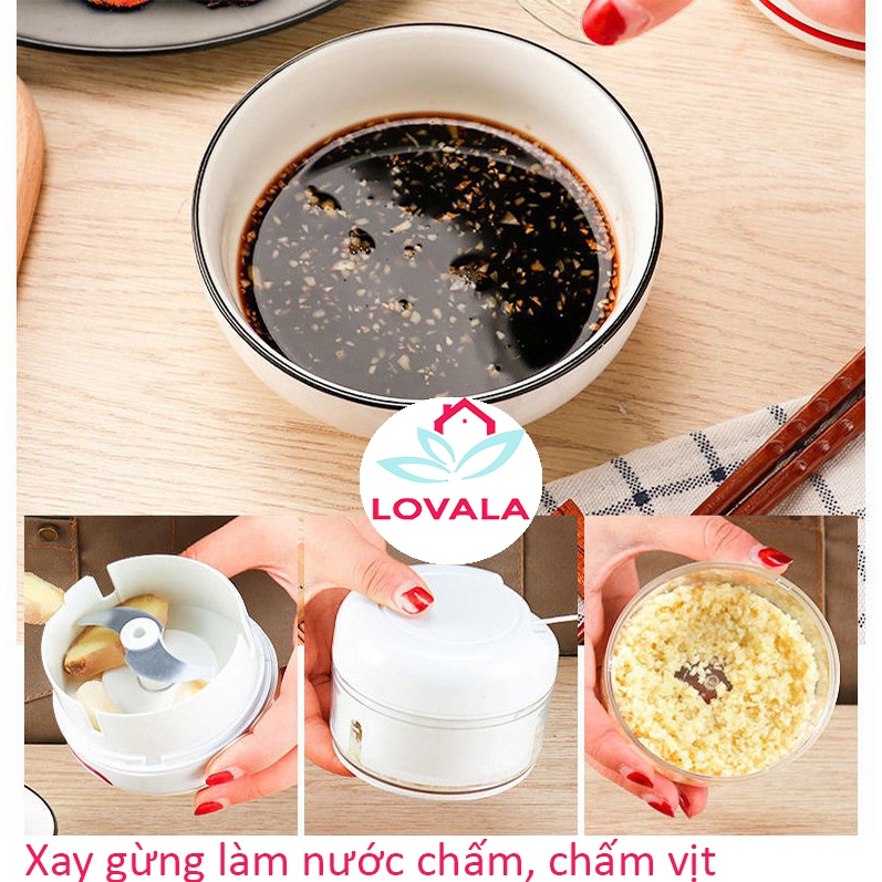 Máy Xay Tỏi Ớt Mini Cầm Tay Food Chopper LOVALA MX01