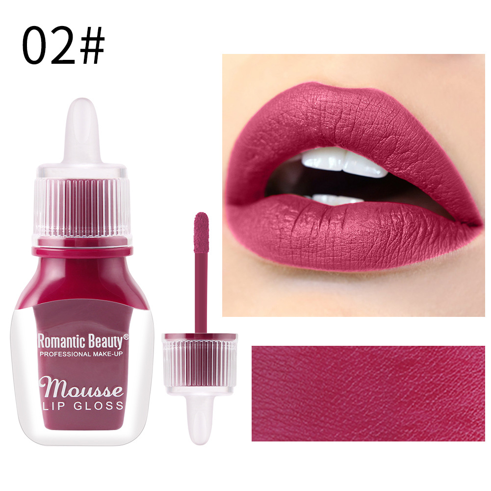 【In stock + fast shipping】Romantic Beauty not easy to stain cup, not easy to fade, European and American make-up portable lip glaze L6931-HS