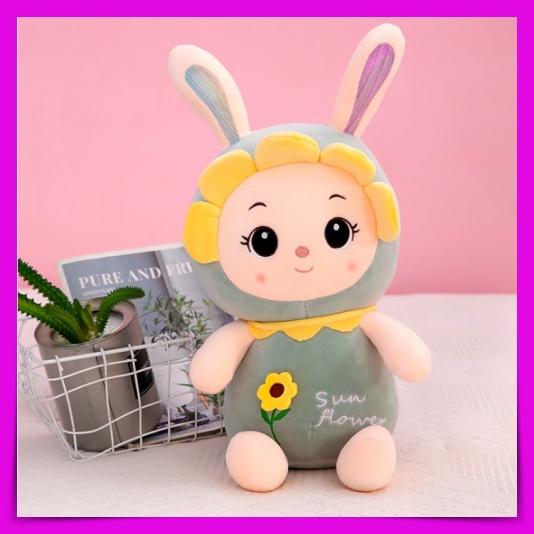 [Hàng Mới ] Gấu Bông Hình Nhân Vật Thỏ Hoa Mặt Trời Sun Flower JOUJOU Mềm Mịn Dễ Thương Quà Tặng Đáng Yêu Size 30Cm 45Cm