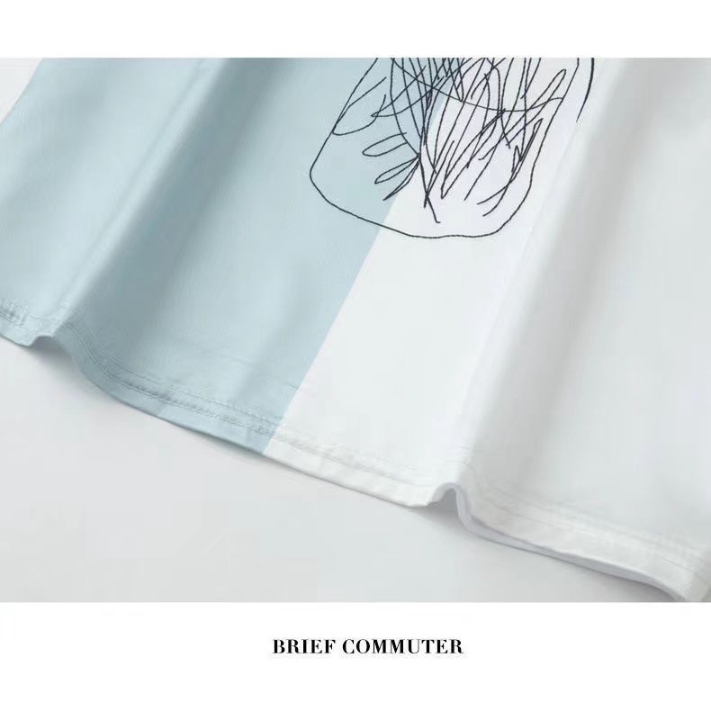 Áo Thun Lụa Ngắn Tay In Họa Tiết Thời Trang Mùa Hè Cho Nữ