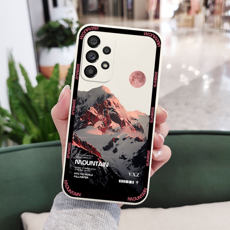 Ốp Điện Thoại Silicone Dẻo In Họa Tiết Cảnh Mặt Trời Mọc Cho Samsung Galaxy A73 A53 A33 A23 5G