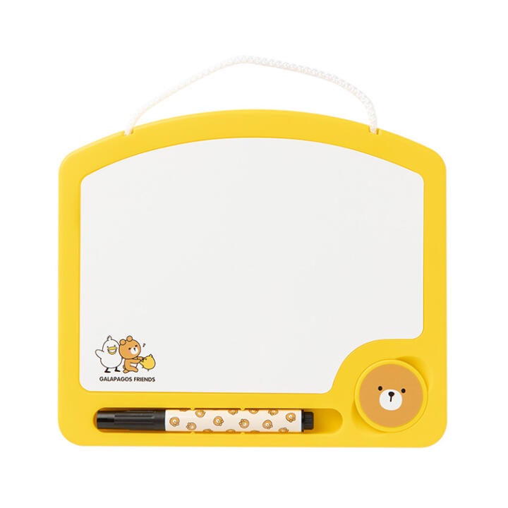 Bảng Trắng ARTBOX Hàn Quốc Galapagos Màu Vàng Kèm Bút Lông