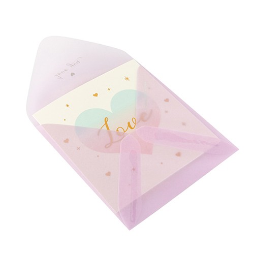 Thiệp Tình Yêu ARTBOX Hàn Quốc Họa Tiết Trái Tim Màu Gradient