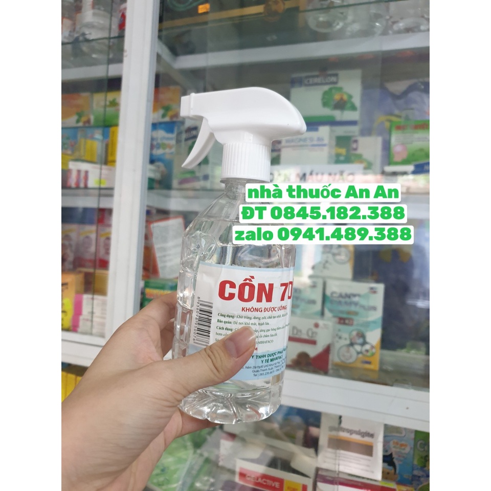 Cồn y tế sát trùng 70 độ , 90 độ chai 50ml, 100 ml, 500ml ( Sát khuẩn, sát trùng vết thương)