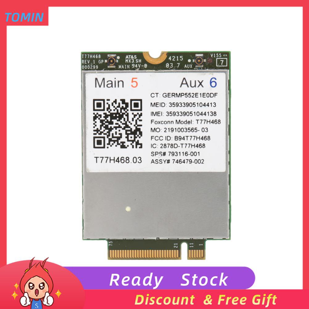 Card mạng không dây Lt4211 môđun 4g Lte Wwan 793116-001 T77H468 M.2 cho laptop HP