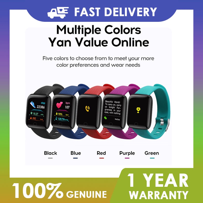 Đồng Hồ Thông Minh Chống Nước Theo Dõi Nhịp Tim Cho Android IOS