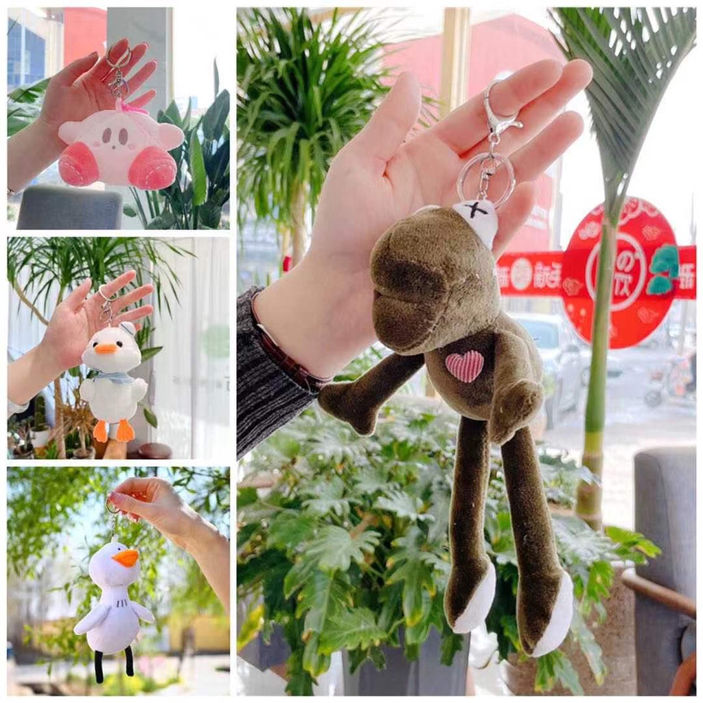 Móc Khóa Hình Chú Vịt Dễ Thương Phong Cách Hàn Quốc