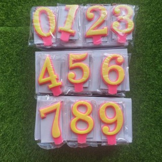 Hộp 20 nến số đèn cầy sinh nhật number candle 0 1 2 3 4 5 6 7 8 9 cũng bán combo sỉ set 10 nến happy birthday