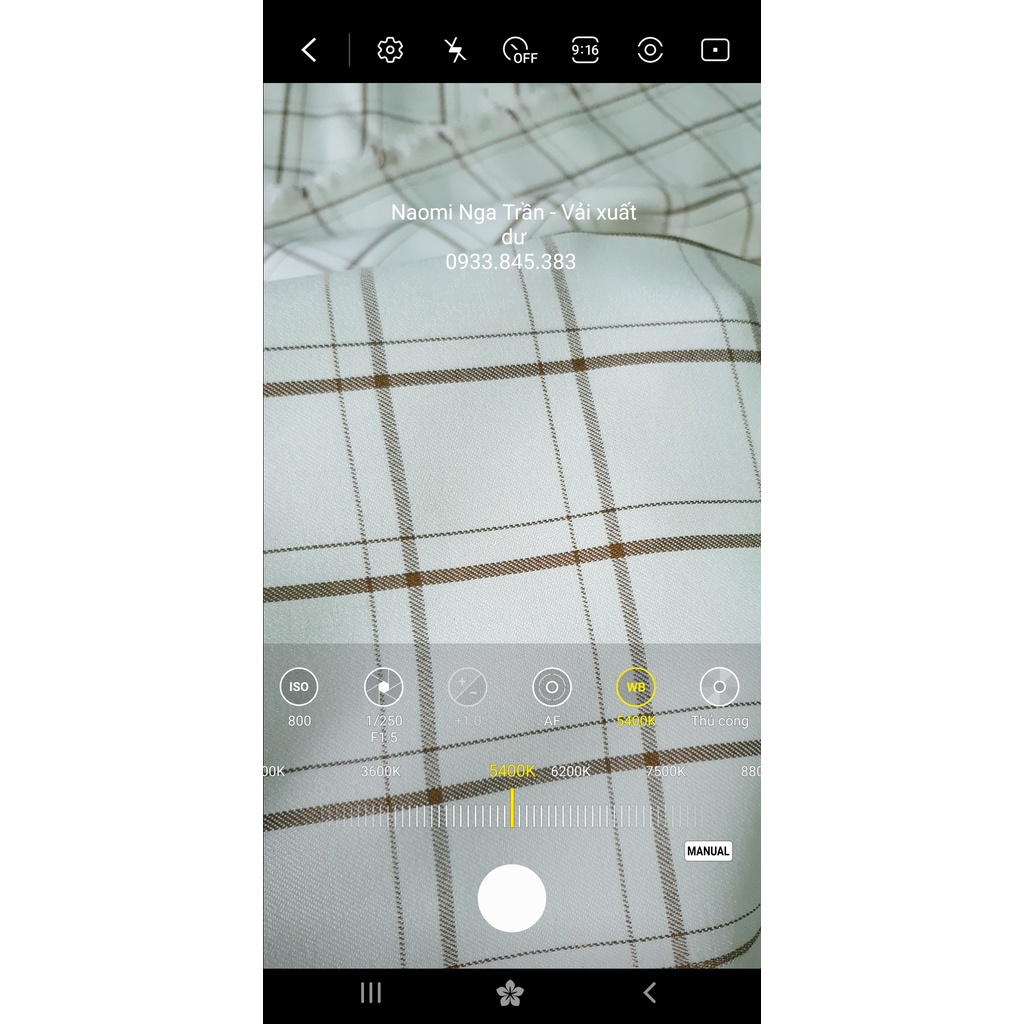 Vải Kaki thun caro trắng, co giãn nhẹ, chuẩn quần tây, vest, blazer