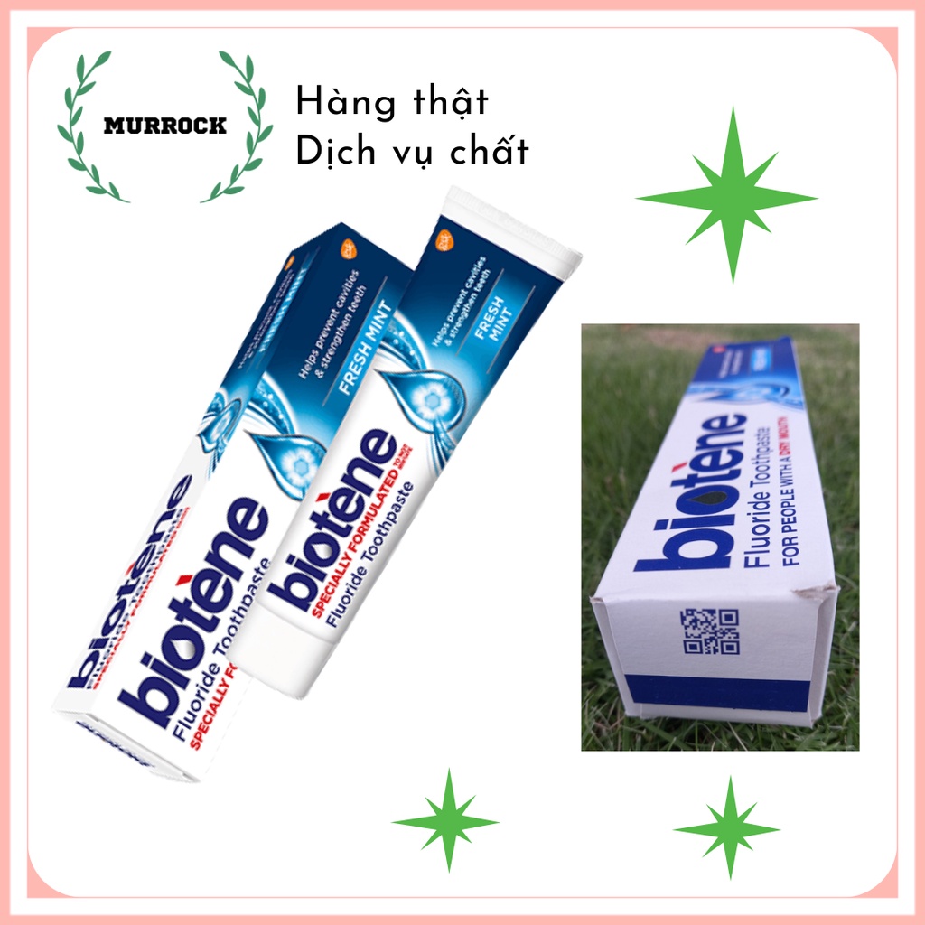 Kem đánh răng khô miệng Biotene Dry Mouth Toothpaste Fresh Mint 100ml UK