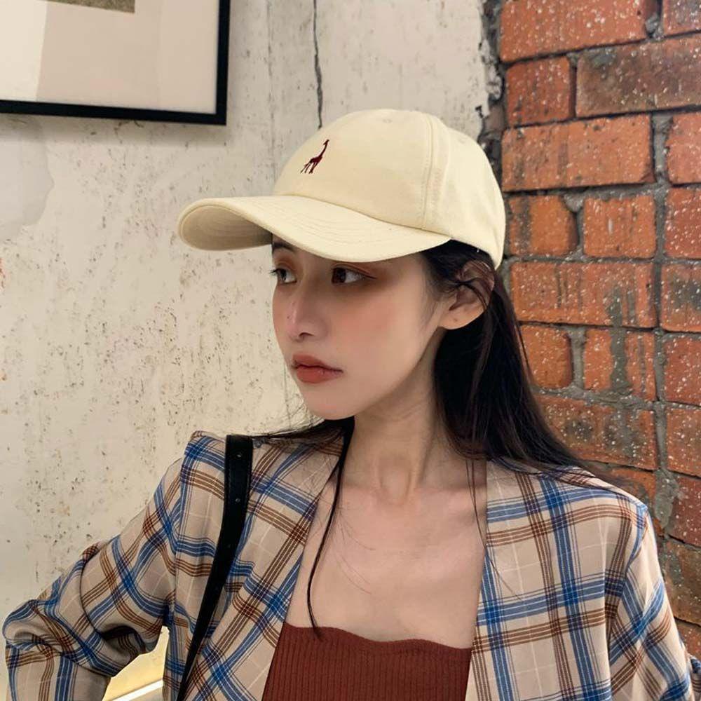 DARNELL Mũ Lưỡi Trai Cotton Màu Đen Thêu Chữ Phong Cách Hiphop