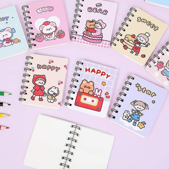 sổ tay lò xo A7 dễ thương