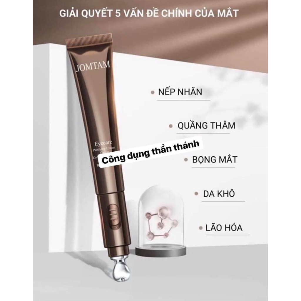 Kem xoá thâm mắt + đầu massa cao cấp Jomtam B420
