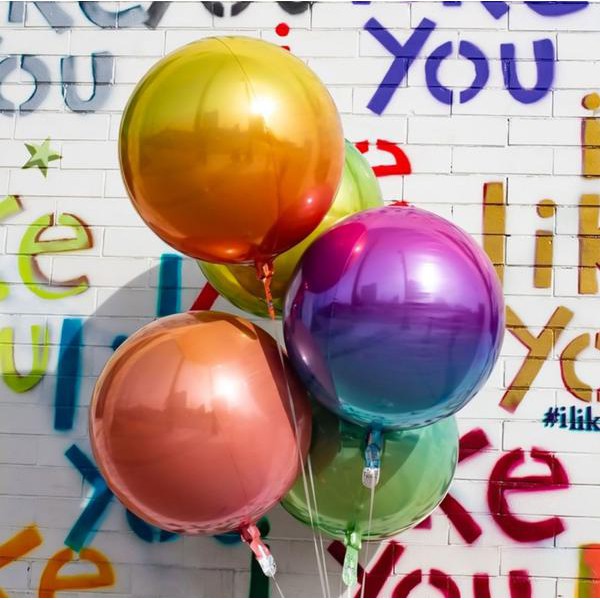 Bong Bóng Màu Ombre 4d 22 Inch Chuyên Dụng Trang Trí Tiệc