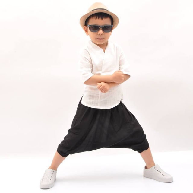 Yukata quần thụng cho bé
