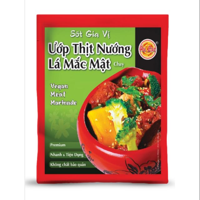 Sốt gia vị ướp thịt nướng lá mắc mật chay Âu Lạc gói 80g