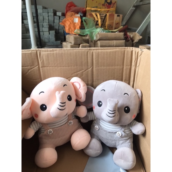 Gấu bông hình voi vải Nhung mềm