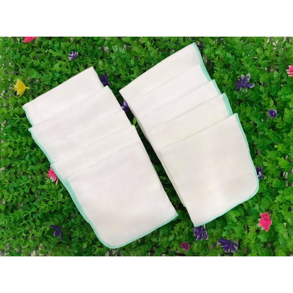 Combo 30 cái khăn sữa 3 lớp Kim Ngân (3 gói)