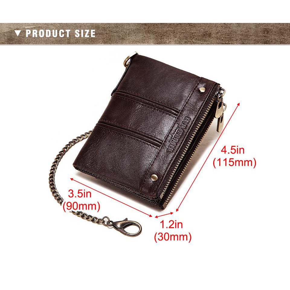 Ví Da Thật 100% Nhỏ Gọn Cho Nam