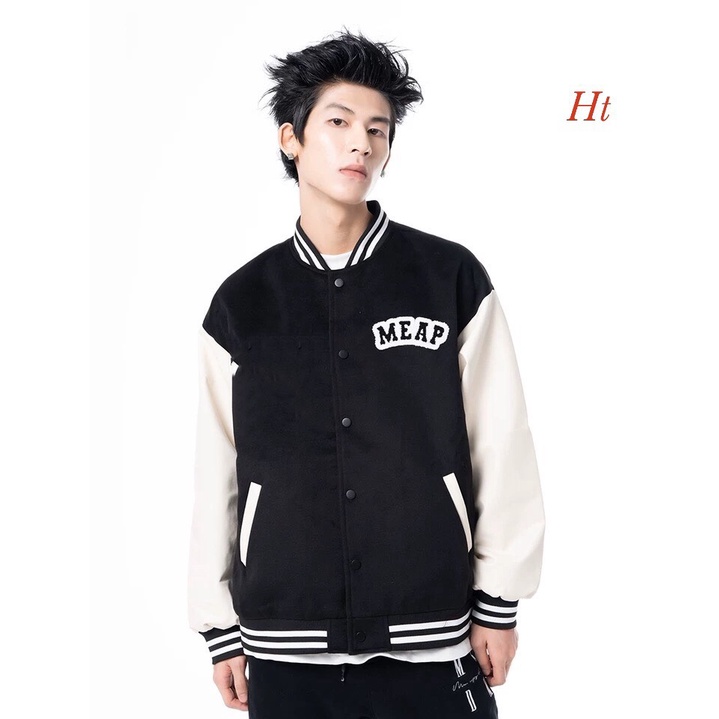 Áo Bomber phối tay Meap Áo  nam nữ chất nỉ dày dặn hàng chuẩn from i hình