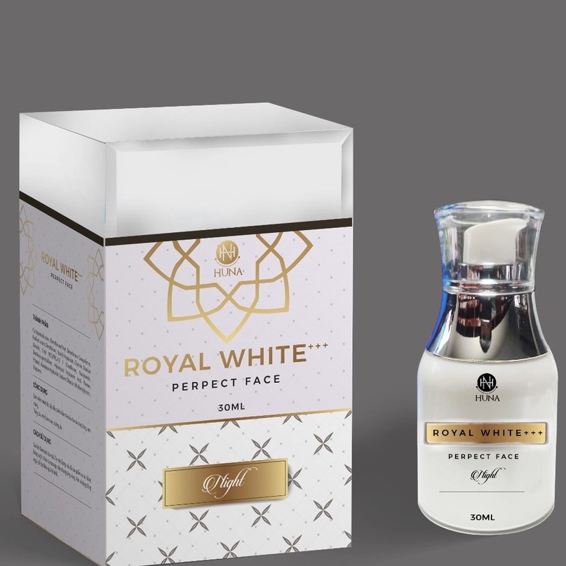 Bộ dưỡng da ngày hoặc đêm Royal_White+++ của Huna