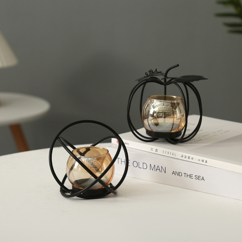 Giá Đỡ Nến Hình Bí Ngô Phong Cách Cổ Điển Độc Đáo Trang Trí Nhà Cửa / Quán Bar / Nhà Hàng