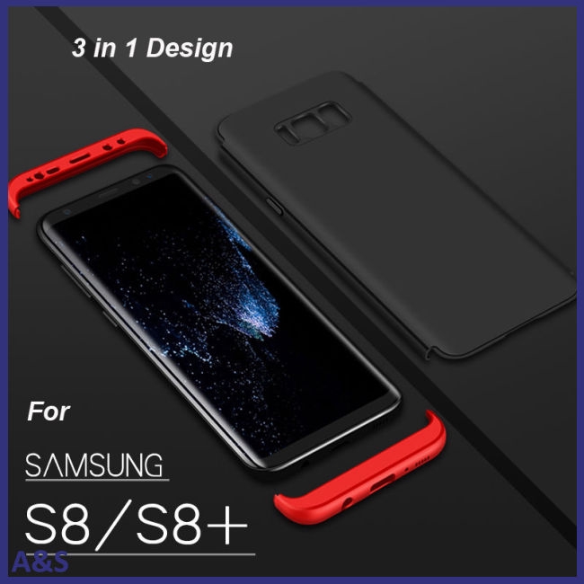 Ốp điện thoại kiểu áo giáp siêu mỏng bảo vệ 360 độ 3 trong 1 cho Samsung S8 S8 Plus Note 8