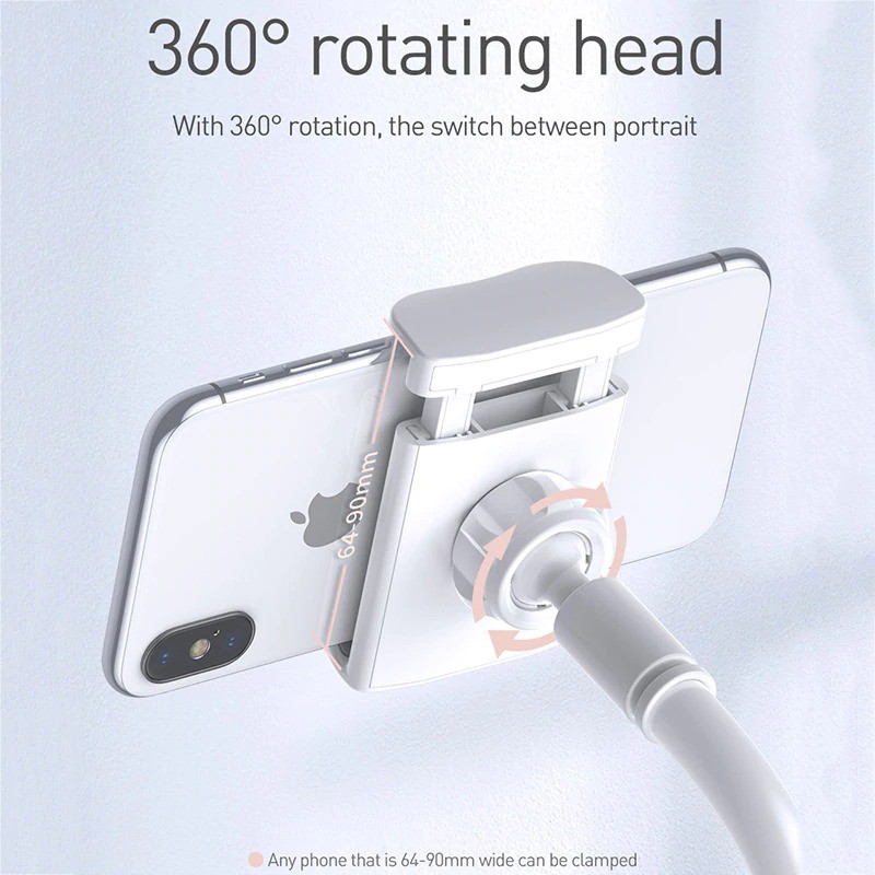 Bộ đế giữ điện thoại dạng kẹp, khung kim loại Baseus Unlimited Holder (Free Adjustment Lazy Phone holder)