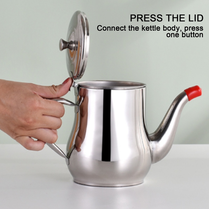 Cốc Lọc Dầu Bằng Thép Không Gỉ Chống Rò Rỉ Sức Chứa Lớn Cho Nhà Bếp