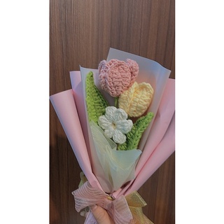 (P003) Tulip Crochet 3 Bông💐
