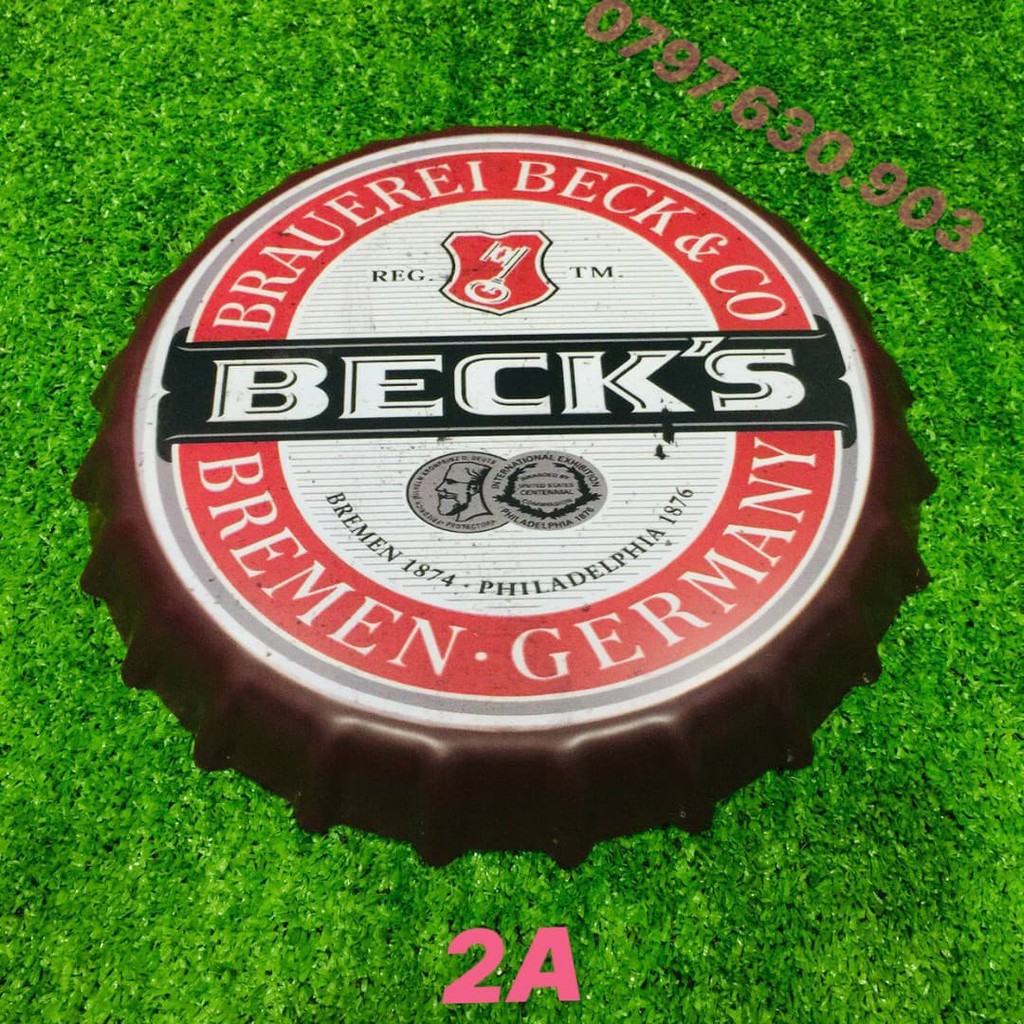 Nắp bia trang trí tiệm tóc , decor cửa hàng [ Loại lớn ]. | BigBuy360 - bigbuy360.vn