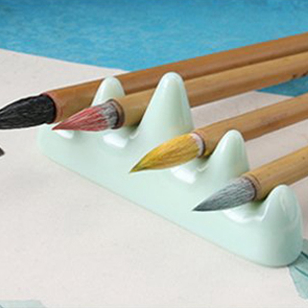 Giá Đỡ Cọ Vẽ Tranh Seamiart Hình Tảng Đá Nhân Tạo Độc Đáo