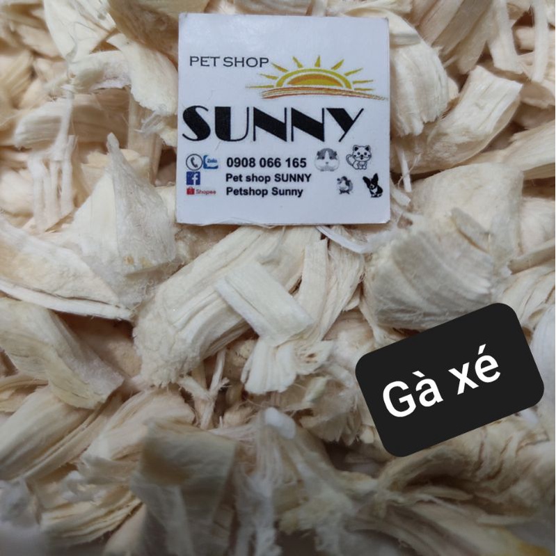 Thịt gà sấy (gà viên/gà xé/gà miếng) dinh dưỡng cho hamster, mèo