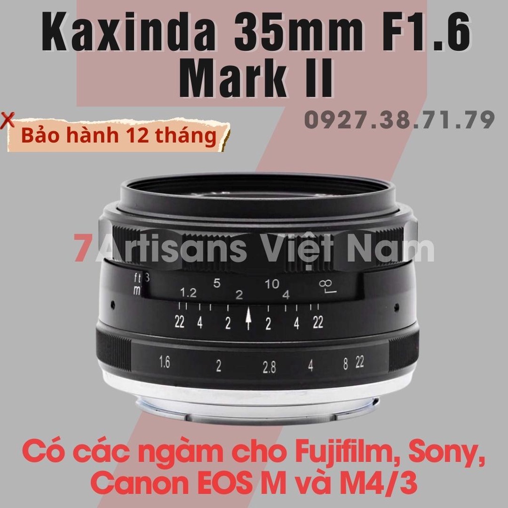 [CÓ SẴN] Ống kính Kaxinda Meike 35mm F1.6 Mark II - Lens đa dụng dành cho Fujifilm, Sony E, M/43 và Canon EOS M