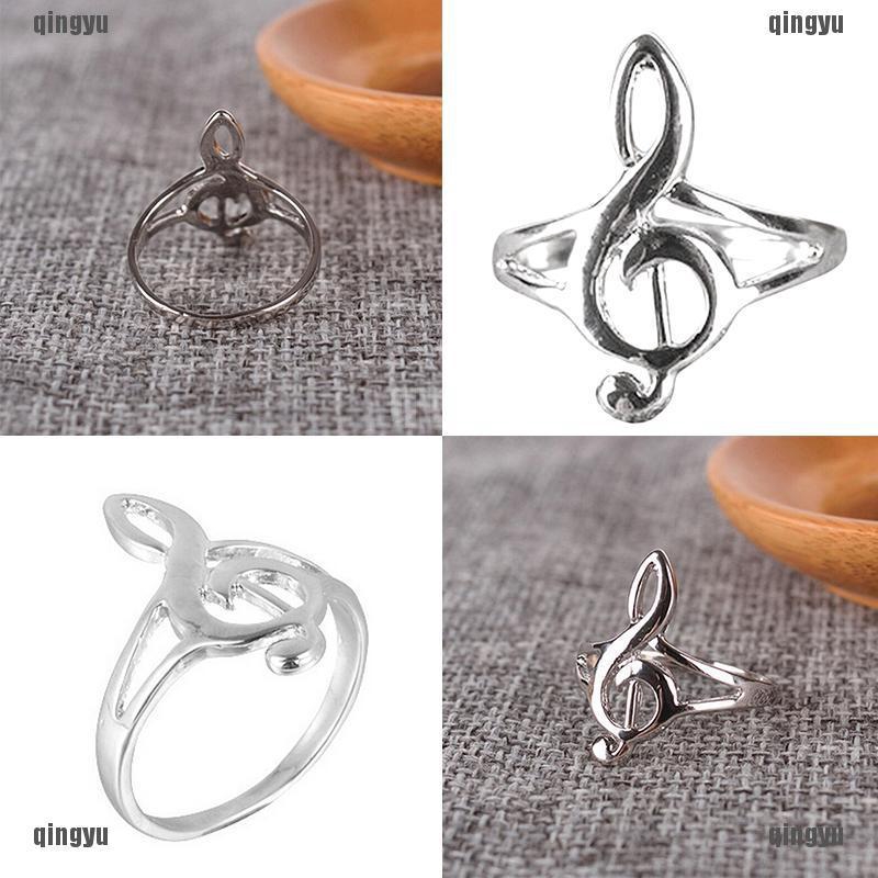 Nhẫn Bạc Hình Nốt Nhạc Thời Trang