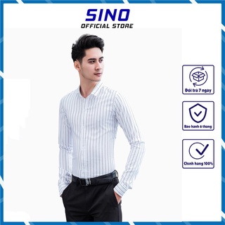 Áo sơ mi nam hàn quốc trẻ trung giá rẻ trơn cao cấp vải lụa chống nhăn  chống xù thoát mồ hôi SINO AD09