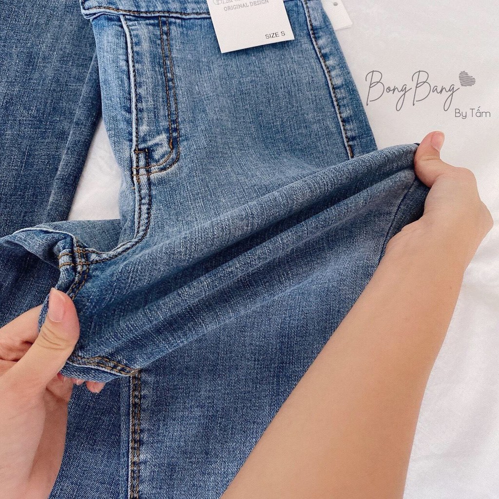 Quần jeans nữ skinny vải giãn 1 khuy Bingshop | WebRaoVat - webraovat.net.vn