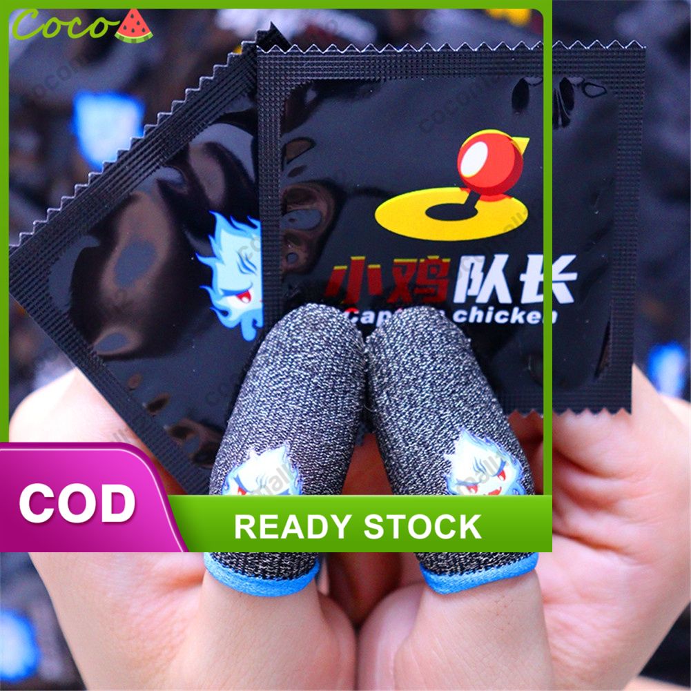 【In stock】 Game Thủ Chuyên Nghiệp Ngón Tay Chơi Game Ngón Tay Phát Sáng Tay Áo Thoáng Khí Trong Tầm Tay Cho PUBG Di Động Trò Chơi Màn Hình Cảm Ứng Cots Ngón Tay Bìa nhạy cảm Di Động Cảm Ứng cocomall12