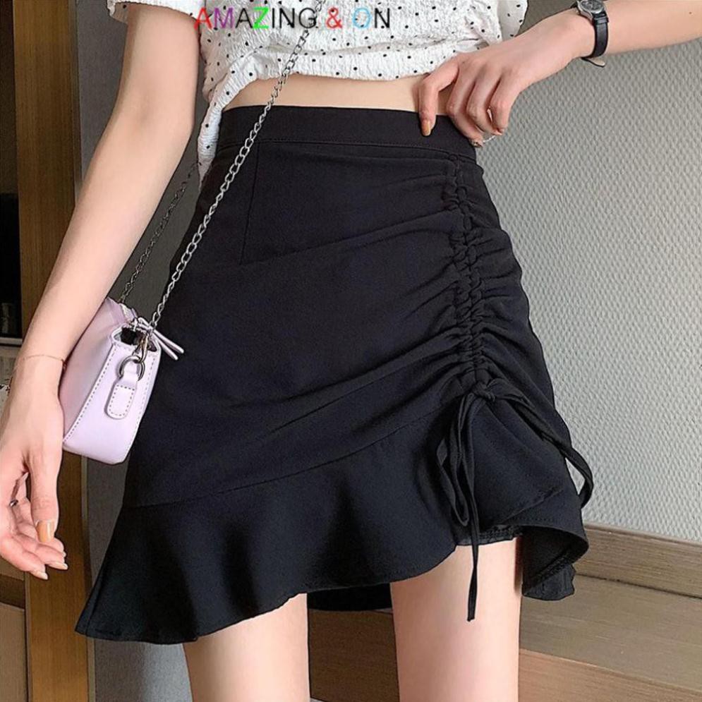 Chân váy chữ A lưng cao 2 tông màu cơ bản. Chân váy nữ rút dây đuôi cá phong cách Hàn Quốc AZ | BigBuy360 - bigbuy360.vn