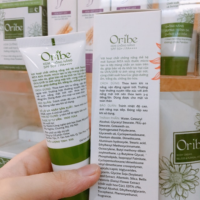 KEM CHỐNG NẮNG ORI’BE SUNSCREEN CREAM