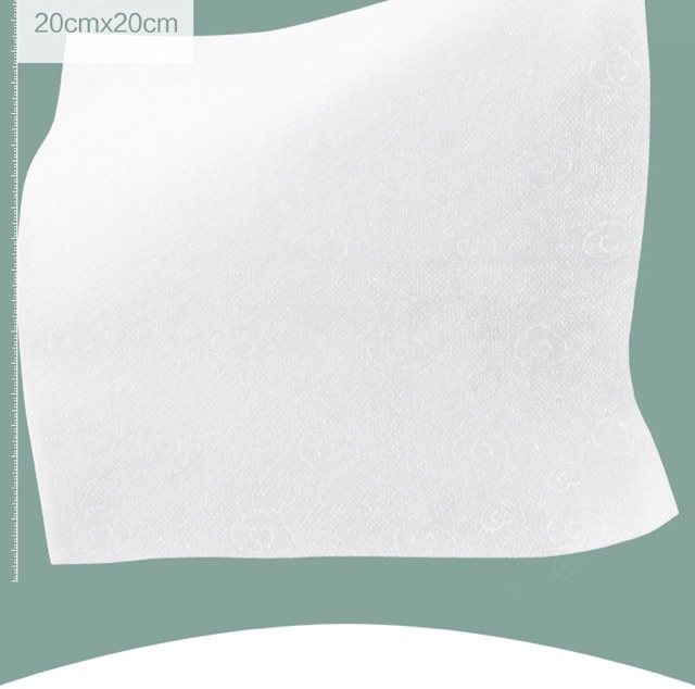 Giấy Cotton đa chức năng thương hiệu Purcotton siêu mềm siêu dài tuyệt đối an toàn cho bé cỡ lớn 20cm*20cm