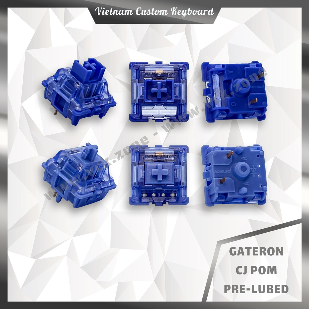 Gateron CJ Pom Switch Pre-Lubed | Linear 45g 50g | Siêu Mượt | VCK