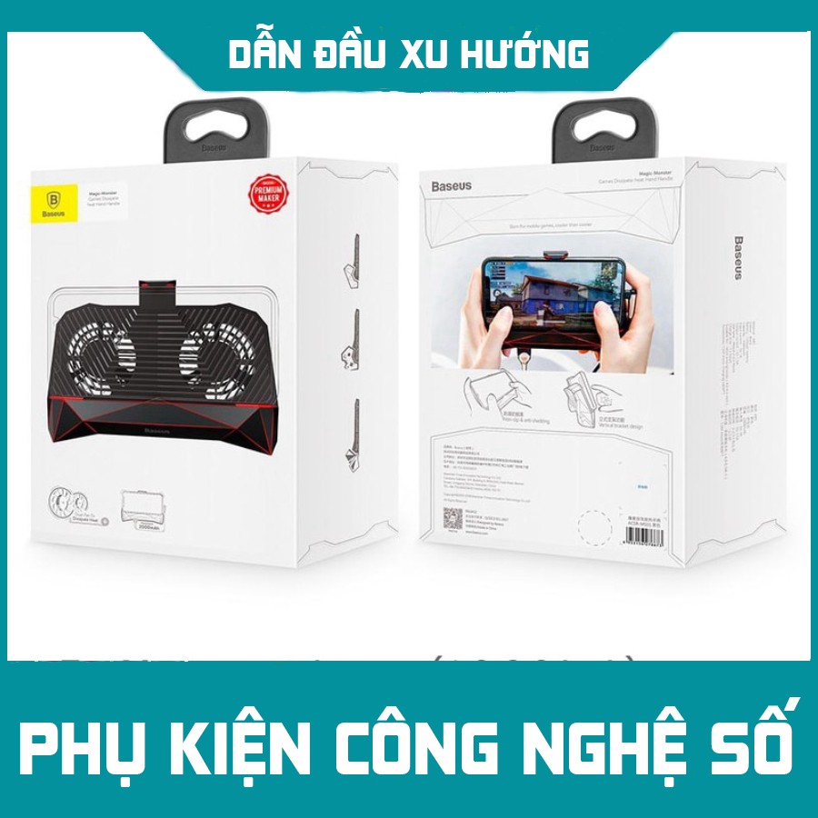 [SIÊU CHẤT] [ SIÊU PHẨM ] - TAY CẦM TẢN NHIỆT BASEUS GAMES - tích hợp pin dự phòng 2000 mAh.